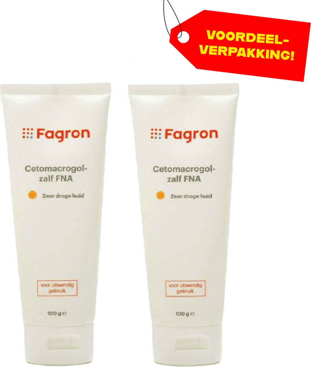 Goedkoopste 2x Fagron Cetomacrogolzalf FNA - 100 ml - Voordeelverpakking!