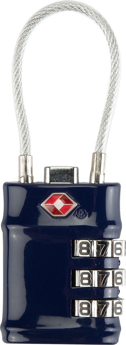 Princess Traveller PT-01 TSA Reisslot - Hangslot - 3 Cijferig - Navy - Cijferslot