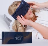 Slowwave Serenity Mask - New generation bluetooth slaapmasker - inclusief White, Pink en Brown Noise - Inclusief Binaural Beats - Met handige timer (onbezorgd in slaap vallen) - Ervaar het beste audio masker - Kleur: blauw