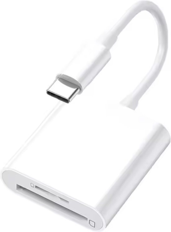 Foto: Usb c naar sd kaartlezer 2 in 1 cardreader voor ios windows en android sd kaart lezer usb c sd kaart lezer iphone snel betrouwbaar gegevensoverdracht