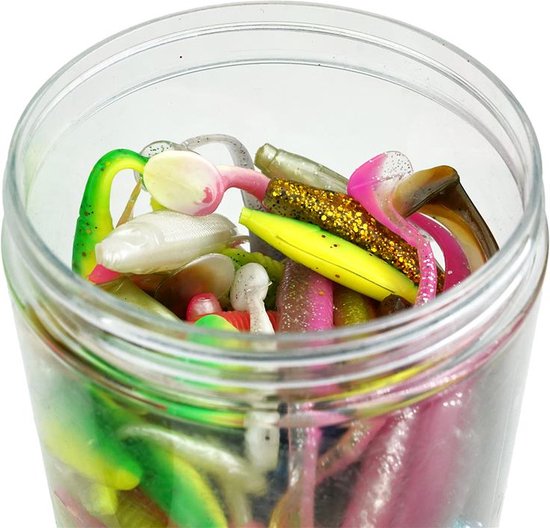 Eurocatch - Softbait Kunstaasset Pot 800g - Assortiment - Kunstaas -Shads - Twisters van Eurocatch — afbeelding 4