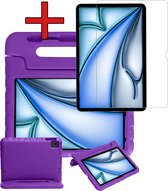 Étui pour enfants adapté à l'iPad Air 2024 (13 pouces) Étui Kinder Étui Kids Kidsproof avec protecteur d'écran - Étui adapté pour iPad Air 6 (13 pouces) Étui Kinder - Violet