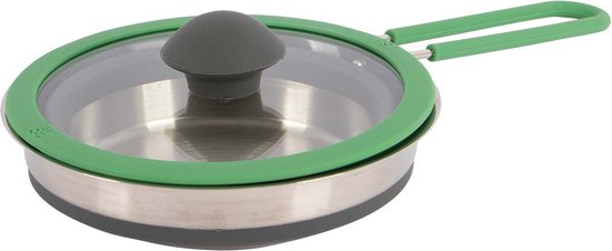 Bo-Camp - Steelpan - Met deksel - Opvouwbaar - Siliconen - 1 van Bo-Camp — afbeelding 3