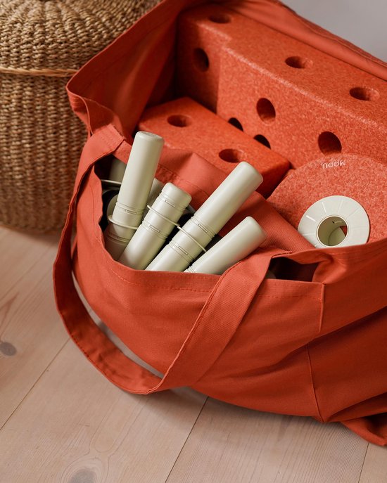 Modu opbergzak - Opbergzak - Modu Blokken - Speelgoed baby - Speelgoed 1 jaar - Burnt Orange van Modu — afbeelding 4