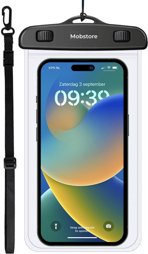 Mobstore Waterdichte Telefoonhoesjes Transparant - Onderwater hoesje telefoon - Geschikt voor alle Smartphones - Ook voor paspoort & betaalpassen – Waterdichte telefoonzakje