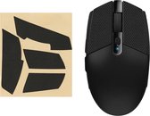 kwmobile gaming muis grip tape geschikt voor Logitech G102 / G304 muis - Antislip muistape grip - Muis grip tape in zwart