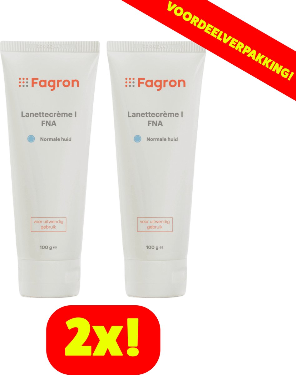 Goedkoopste 2x Fagron Lanettecrème I FNA - 100 ml - Voordeelverpakking!