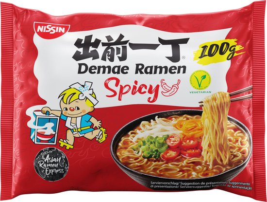 Foto: Nissin demae ramen spicy voordeelverpakking 10 stuks