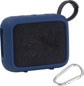 Beschermhoes geschikt voor JBL Go 4 Bluetooth Speaker - Meerdere Kleuren - Schokbestendig - Krasbestendig - Siliconen - Hoesje - Case - Bescherming - Blauw