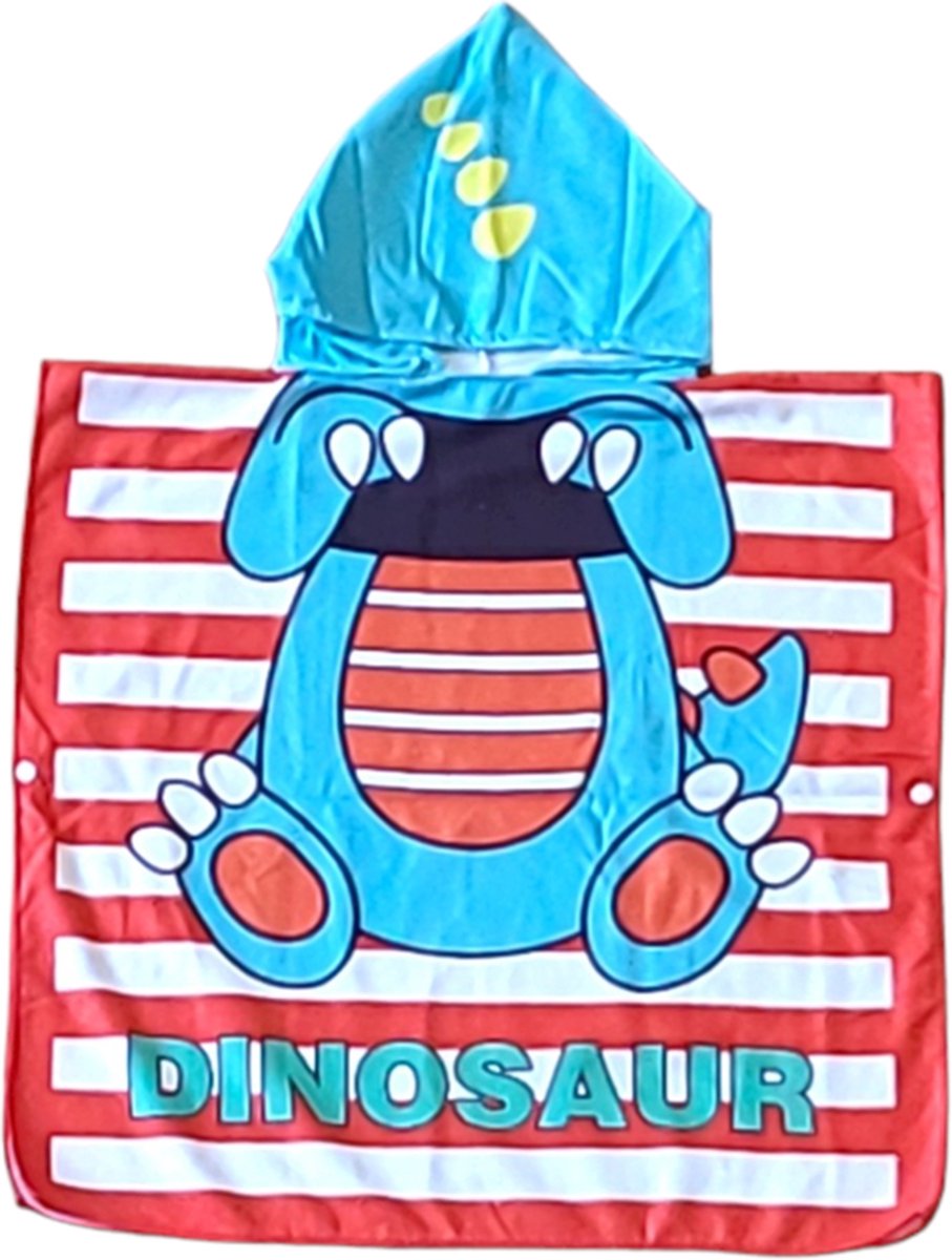 Kids Strand Poncho Dinosaur