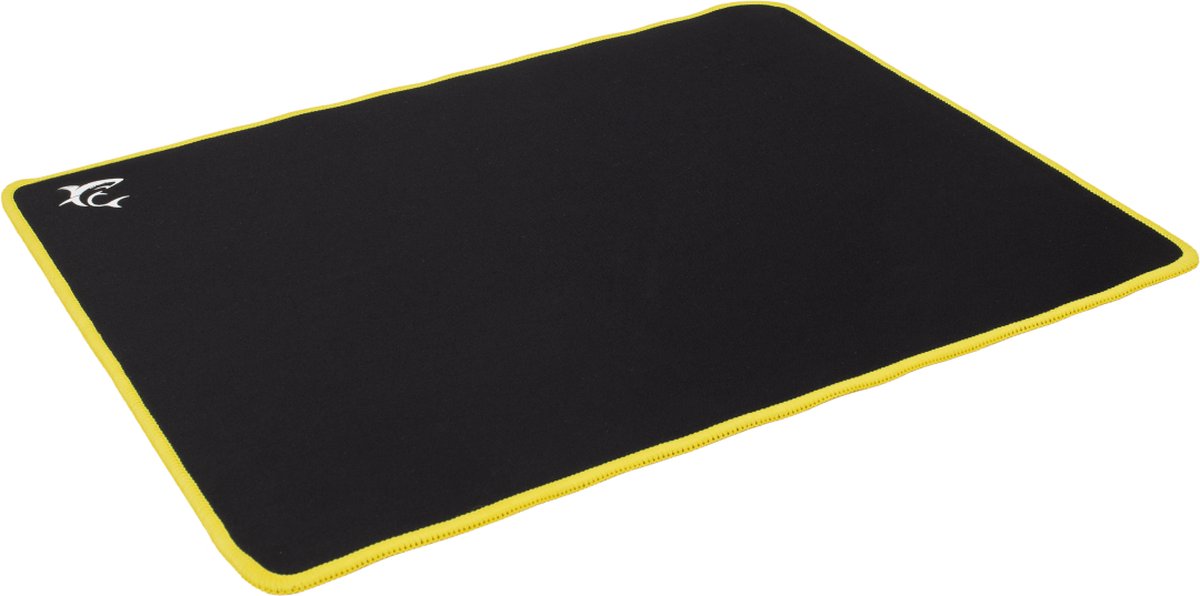 White Shark - YELLOW-KNIGHT - Game Muismat - Zwart/geel