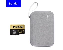 Insta360 X4 Carry Case SD Card Bundel - met met high speed 256GB snelle SD card - 8K video ready