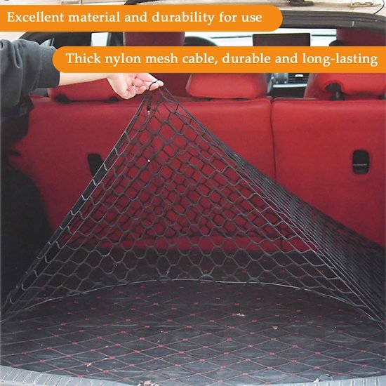 Range Tour Filet Rangement Double Coffre Élastique Réglable