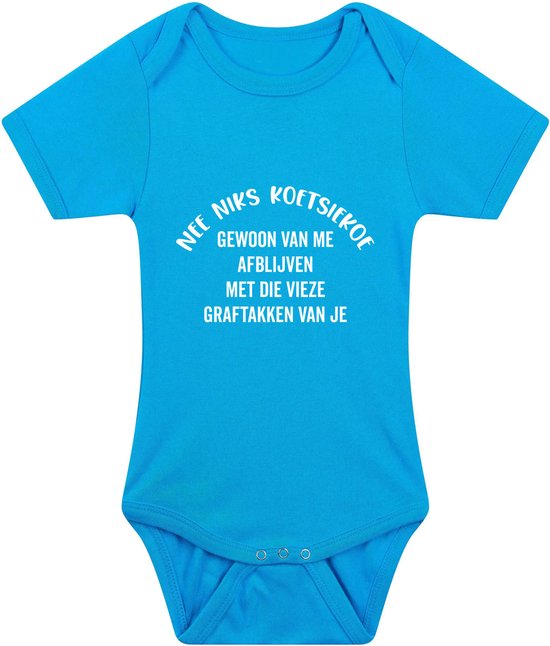 Rompertje Baby Korte Mouw Met Tekst: Of Ik Superwoman Ken? Je Bedoelt Gewoon Mijn Oma Wit Zwart Maat 74 80