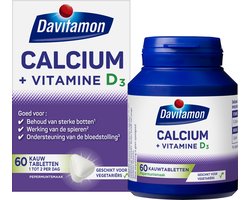 Davitamon Calcium met vitamine D3 - Pepermuntsmaak - Voedingssupplement