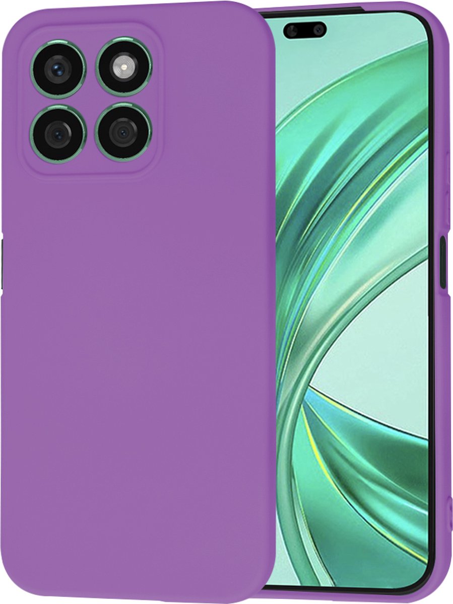 Techsuit Soft Flex Silicone Back Cover hoesje voor HONOR X8b - Purple
