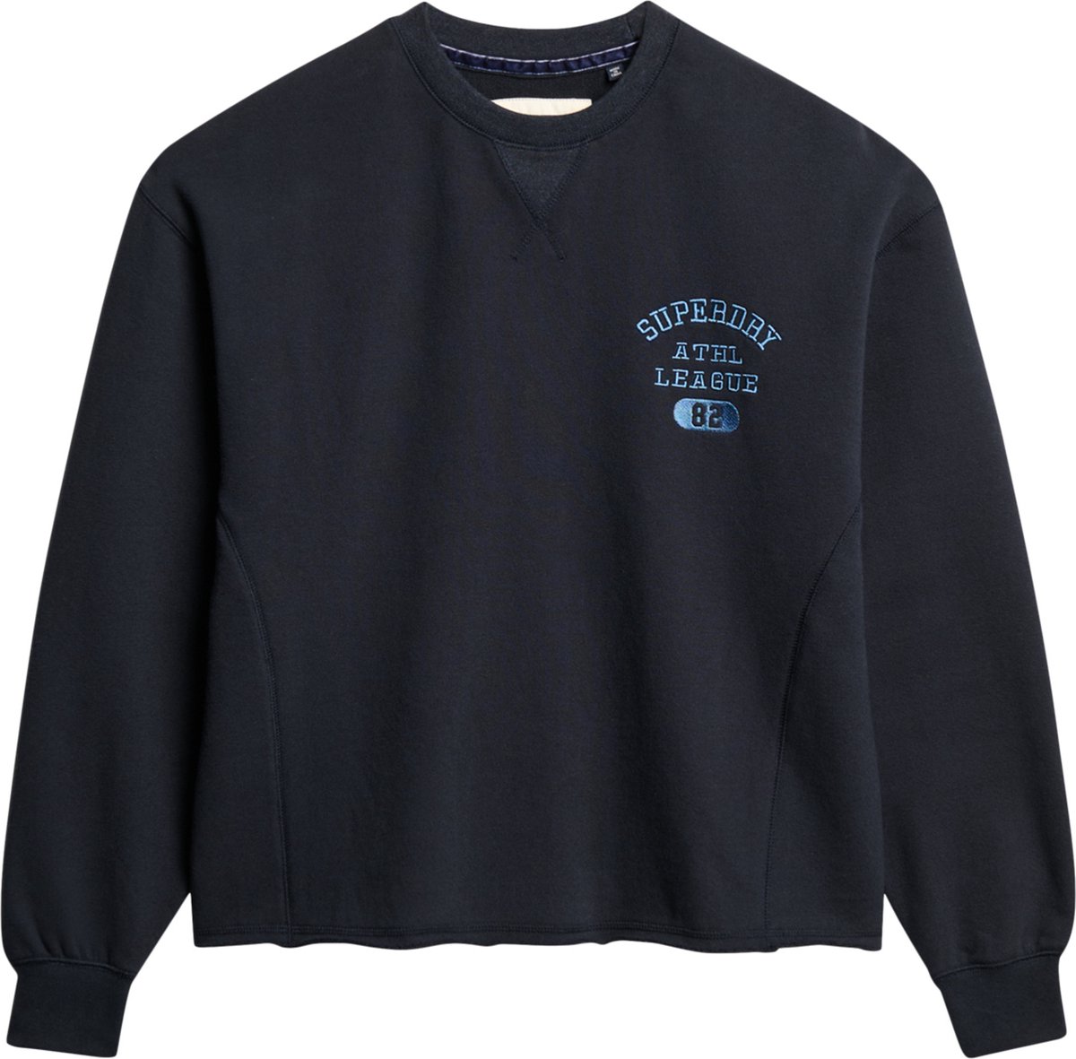Superdry ATHLETIC LOOSE CROP CREW Dames Trui Blauw