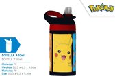 Pokémon Pikachu Gepersonaliseerde roestvrijstalen waterfles voor kinderen, zwart/geel Pokémon Pikachu Gepersonaliseerde roestvrijstalen waterfles voor kinderen, zwart/geel