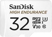 SANDISK High Endurance Monitoring microSDHC-kaart 32 GB Class 10, UHS-I, UHS-Class 3, v30 Video Speed Class Incl. SD-ad