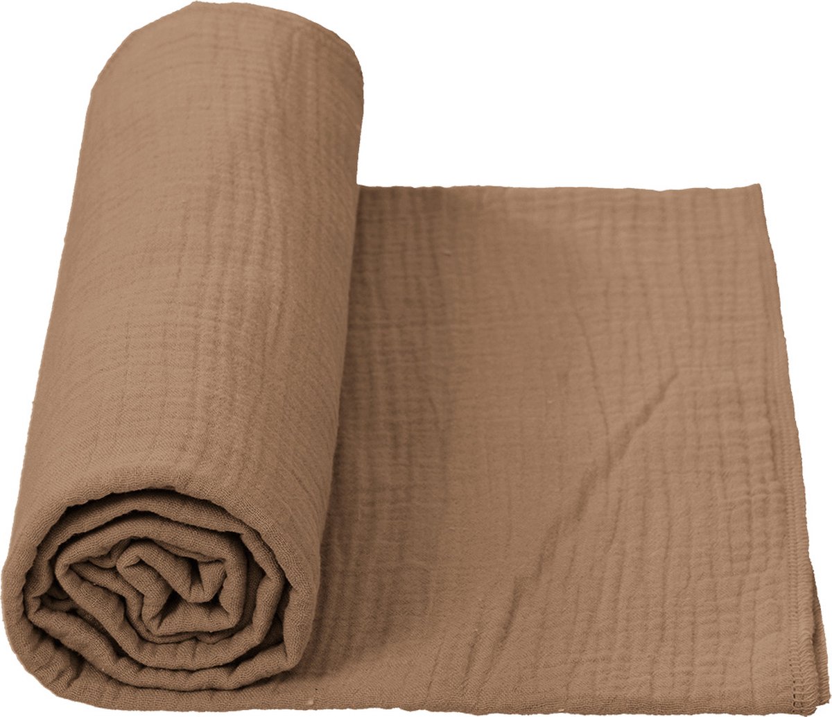 Goedkoopste Cottonbaby - Multidoek XL - Swaddle - Cottonsoft - latte - 300101la