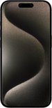 Donkergrijze iPhone met een golvend, licht glinsterend schermpatroon.