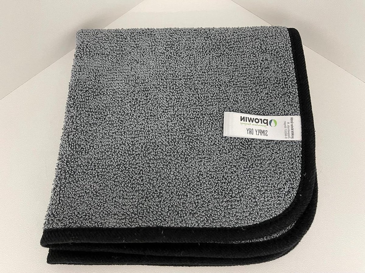 Droogdoek 50x70 grijs - extreem absorberend microvezeldoek van ProWin