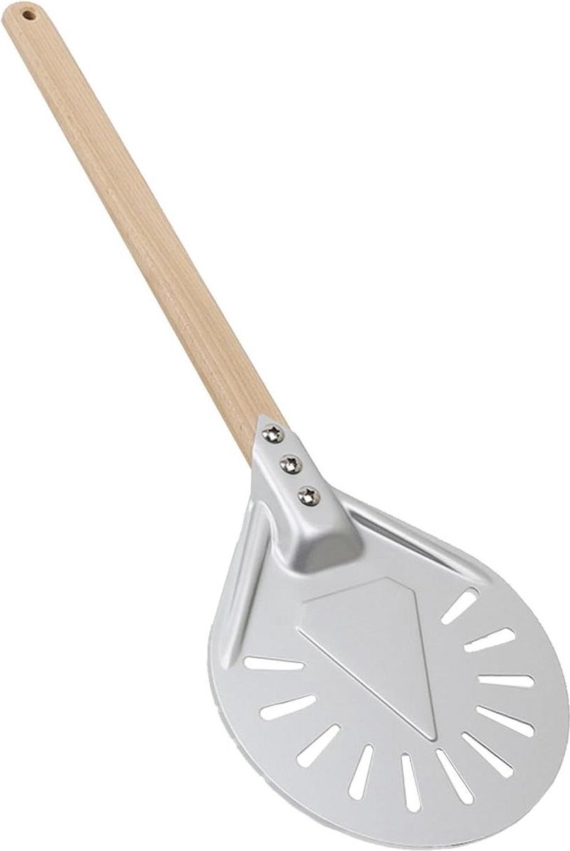 Geperforeerde Pizzaschep Grote Aluminium Pizzaschep voor het Bakken van Pizza en Voedsel Omdraaien
