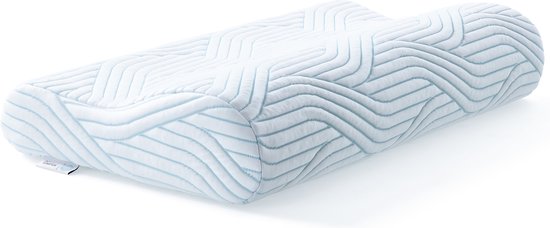 TEMPUR Original Queen Large SmartCool Hoofdkussen - Ergonomisch kussen voor rug- en zijslapers - Stevig liggevoel - 61 x 31 x 11.5/8.5 cm