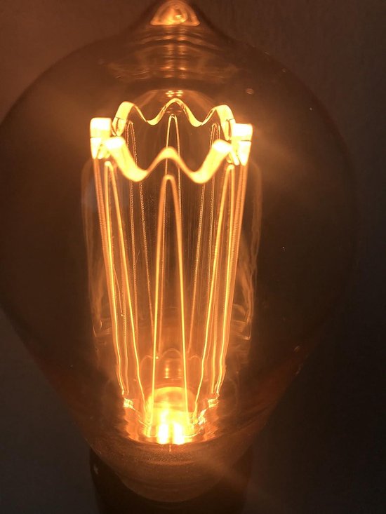 Bombilla de filamento LED greenandco® Vintage gris plata E27 A60 3W 90lm 1800K (blanco cálido
