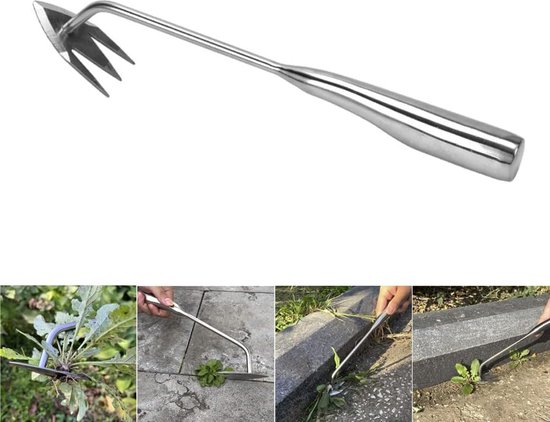Onkruidkrabber of voegenmes voor het snel verwijderen van onkruid tussen stenen en stegels