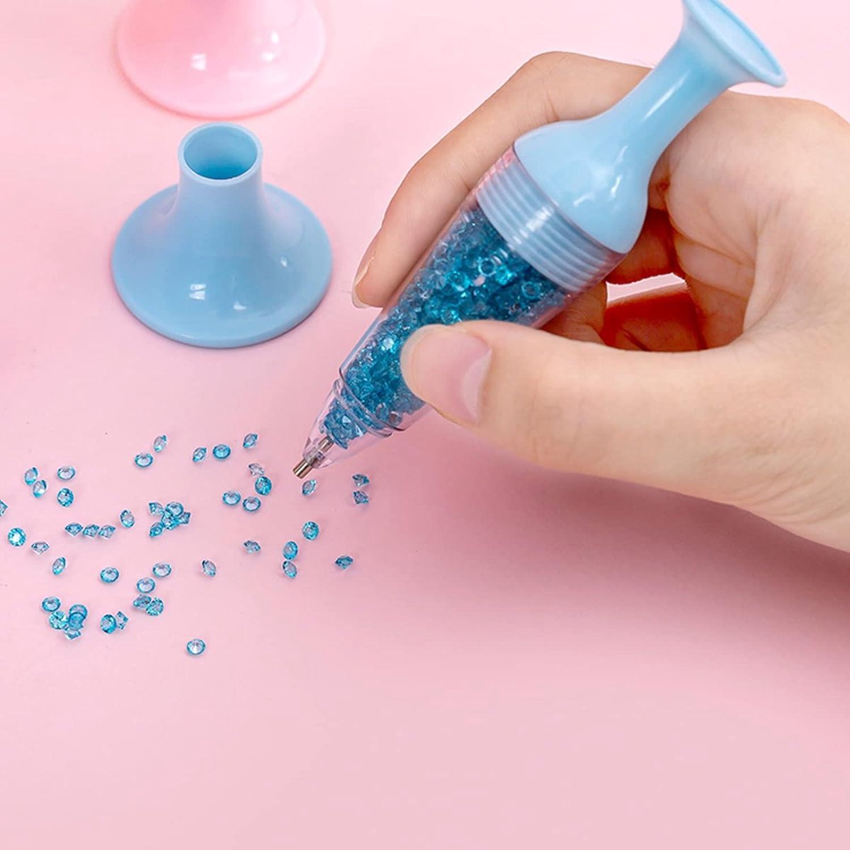 Benote Diamond Art Painting Pen Refillable Wax, Diamond Paint Accessories Refillable Wax Pen Self-Stick Drill Pens with Metal Correction Plate for Art DIY Craft - B18 Benote Diamond Art Painting Pen Refillable Wax, Diamond Paint Accessories Refillable Wax Pen Self-Stick Drill Pens with Metal Correction Plate for Art DIY Craft - B18