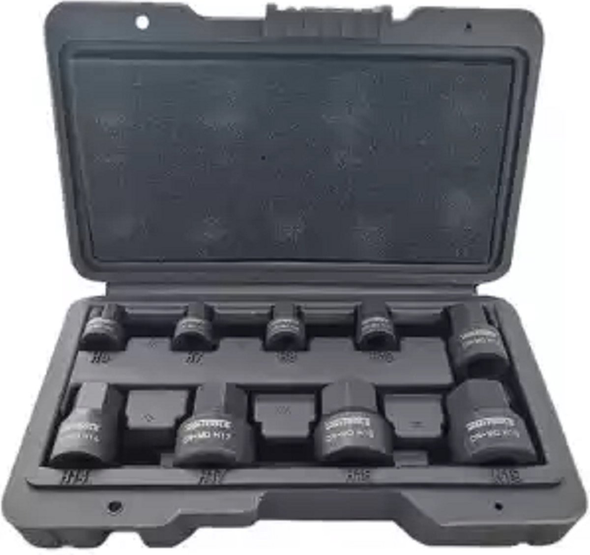 Krachtdoppen set inbusvan Chrome Molybdeen-9 delige Stubby