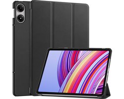 Just in Case tablet Hoes geschikt voor Xiaomi Redmi Pad Pro (4G/5G)- TriFold Bookcase - Zwart