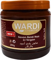 Wardi Beldi Zwarte Zeep met Argan 100% Natuurlijk – 200 Gram