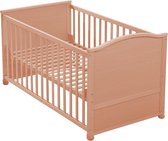 Bol.com Combi kinderbed 70x140 cm natuurlijk hout in hoogte verstelbaar - Roba babybed met glijstaven - Co Sleeper aanbieding