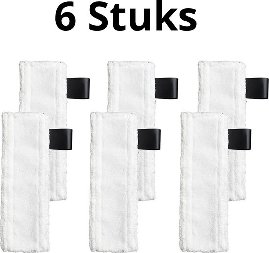 Bramokava® 6x Chiffons en microfibre adaptés aux serpillières Karcher Easyfix SC1, SC2, SC3, SC4, SC5 Ensemble de chiffons Tampons pour nettoyeur vapeur Chiffons