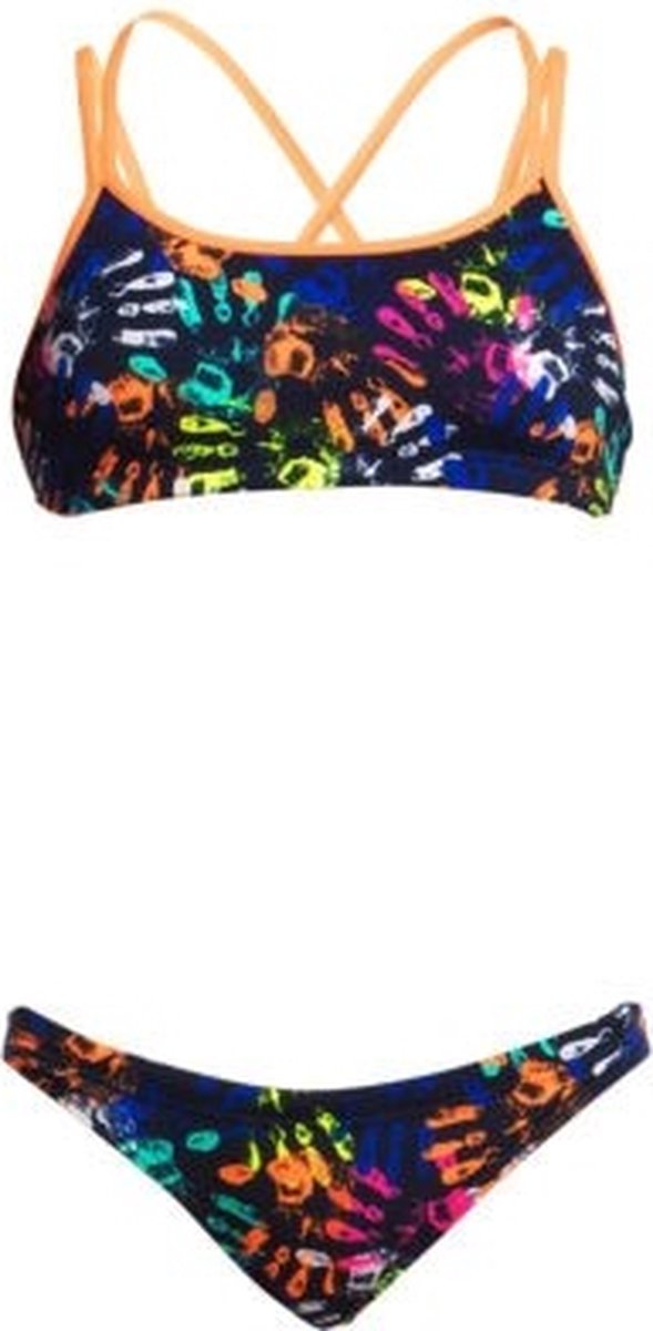 Hands Off bikini Criss cross two piece - Meisjes | Funkita | Maat 128