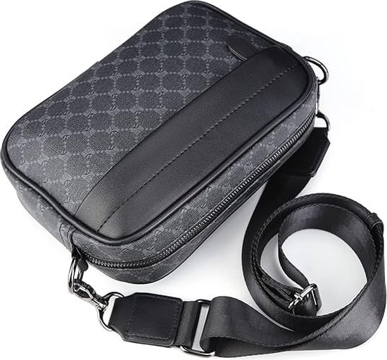 JASLEN - Crossbody Bag Men, Shoulder Bag Women, Shoulder Bag, Shoulder Bag Man, Shoulder Bag - Stylish and Versatile, Black, One size, bag : JASLEN