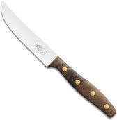 Couteau K-Steak Robert Herder - Large - Acier inoxydable - Lisse - Lame 13 cm - Manche Bois de noyer