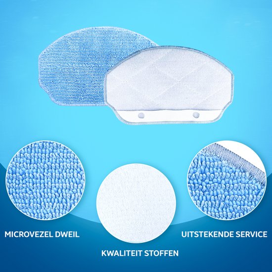 LOT DE 4 chiffons de nettoyage souples de remplacement pour Eureka J12