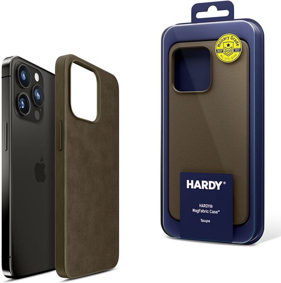 Coque de téléphone 3mk HARDY MagFabric marron pour Apple iPhone 15 Pro Max
