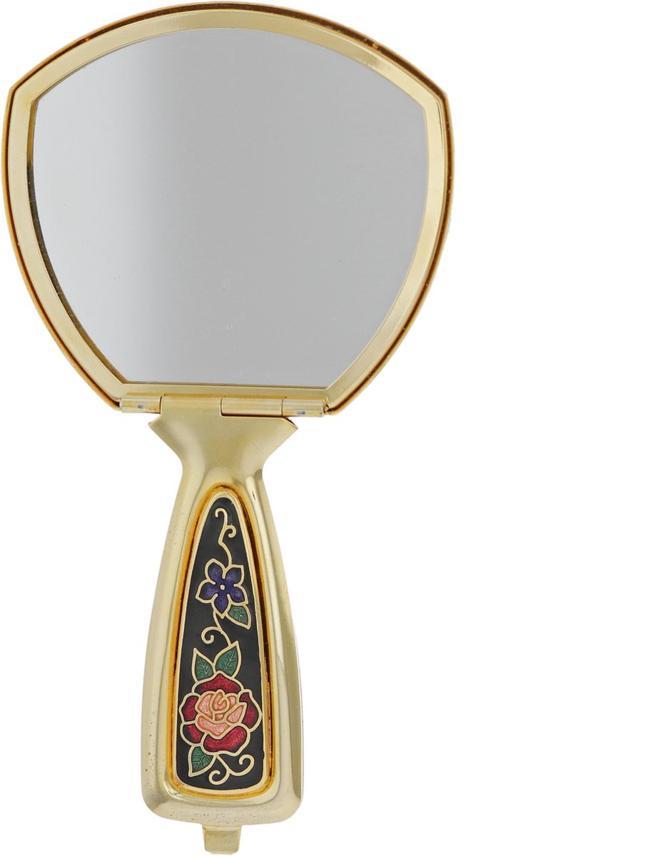 Goedkoopste Behave - Spiegeltje - Handspiegel - Make-up spiegel - Mini zakspiegel – Reisspiegel – Compact - Zwart