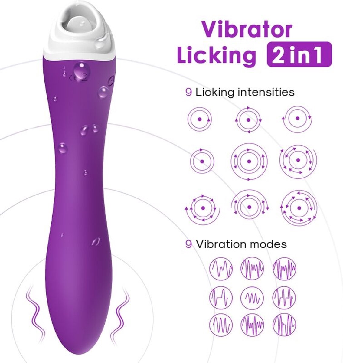Goedkoopste ARMONY - FAIRYLAND LIKKEND VIBRERENDE CLITORIS & VIBRATOR PAARS | VIBRATOR | CLITORIS VIBRATOR | SEKSSPEELTJES VOOR VROUW | SEX TOYS VOOR VROUW | LUCHTDRUK VIBRATOR