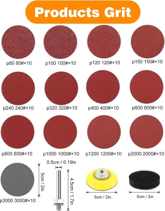 Schuurpapier rol korrel 80 - rol van 4,5 m