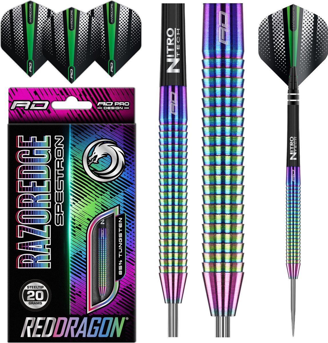 Red Dragon Razor Edge Spectron 85% - Dartpijlen