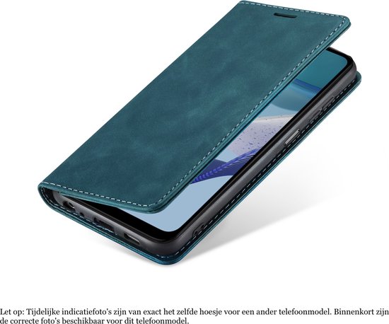 Étui adapté pour Xiaomi Poco F6 - Book Case Cuir Slimline Blauw