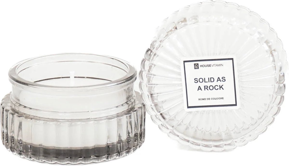 HV geurkaars in glas solid as a rock