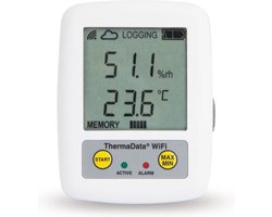 ETI - WiFi - Luchtvochtigheid & Temperatuur Logger - Instelbare Alarmen - Gratis Software