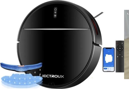 Robot Stofzuiger - Smart Dynamische Navigatie - 4000Pa - Natte Mop - Wifi