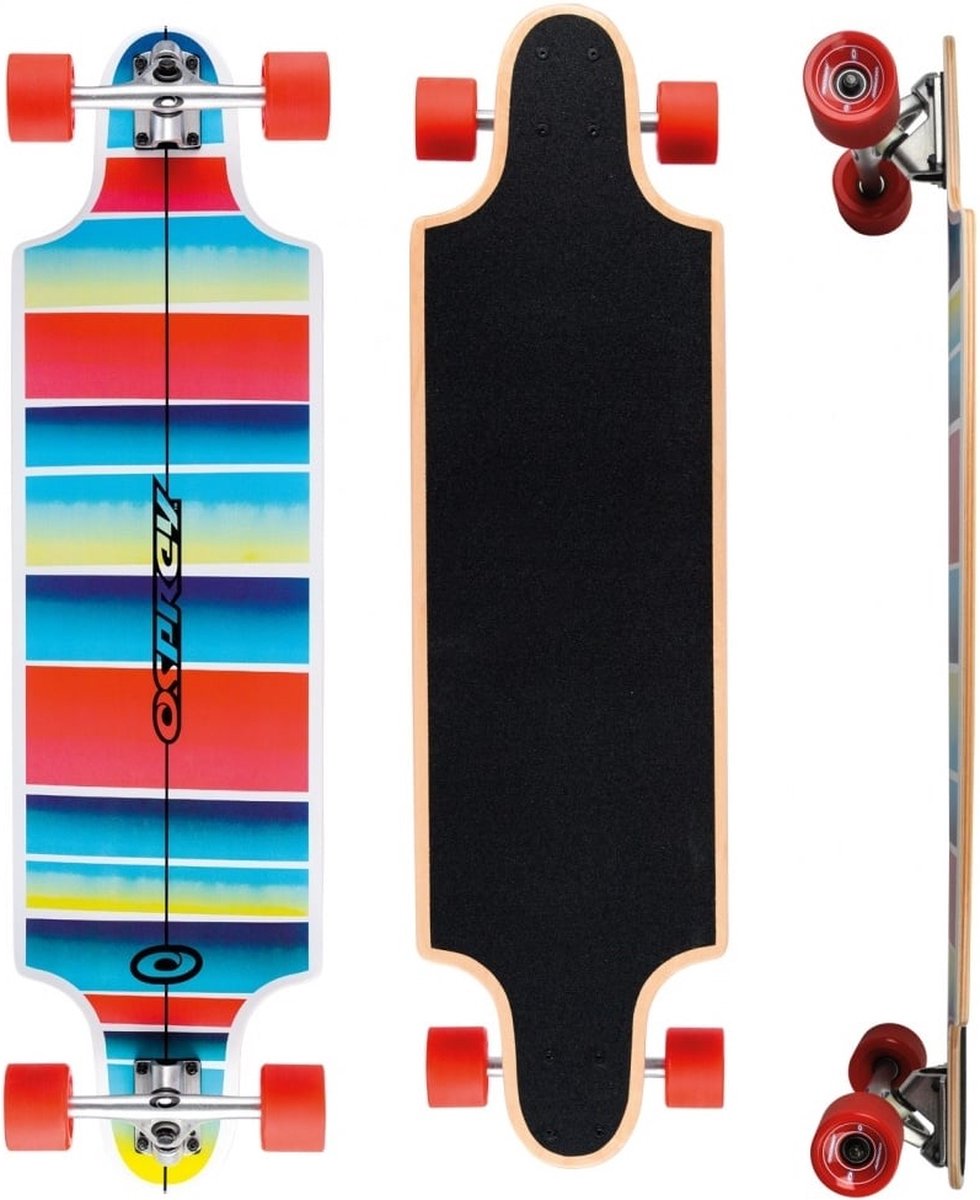 Osprey Stripe 38″ Twin Tip Longboard Skateboard – ABEC 9 Lagers – 7-laags Canadees Esdoorn